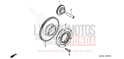 EMBRAYAGE DE DEMARRAGE CB900F7 de 2007